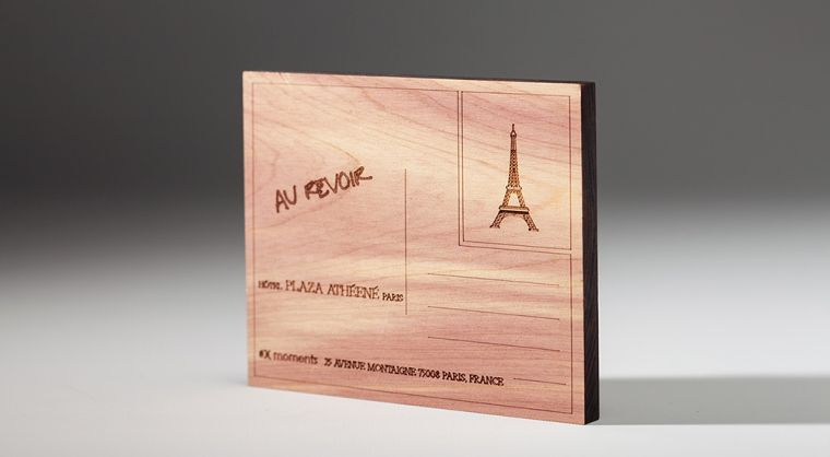 bespoke give away gift postcard