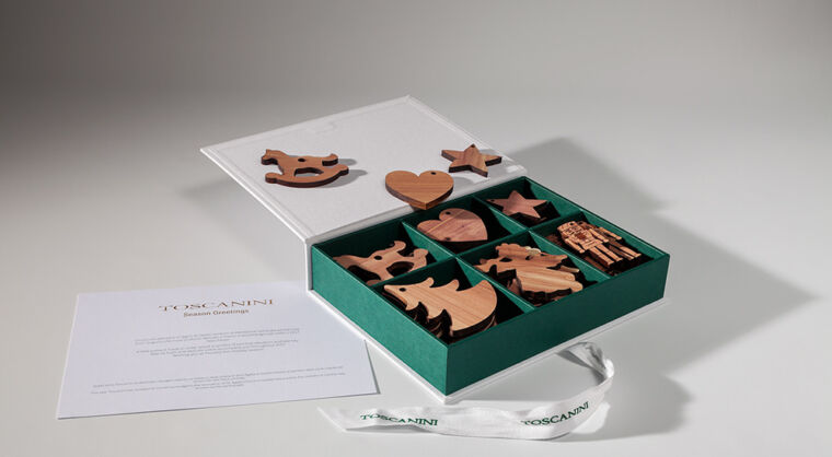 cedar wood shapes gift box